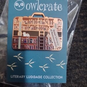 Owlcrate Literary Luggage Enamel Pin